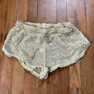 Victoria’s Secret Brand New Crochet Gold Beach Cover Up